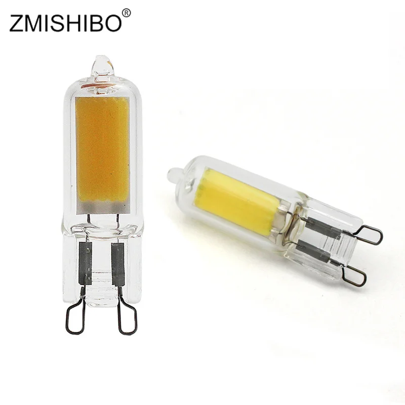 Zmishibo 10pcs/lot Cob Led G9 Bulbs For Chandelier Indoor Lights 220v