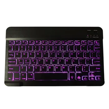 

10.1in Backlit Bluetooth Keyboard Ultra Light Slim 7 Colors Keyboard for Tablet Laptop New Arrival