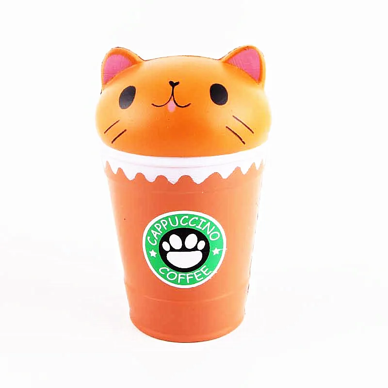 Greatest  Squishy Slow Rising squeeze toy strawberry cake cactus plant ice cream cup cat panda pig head glass