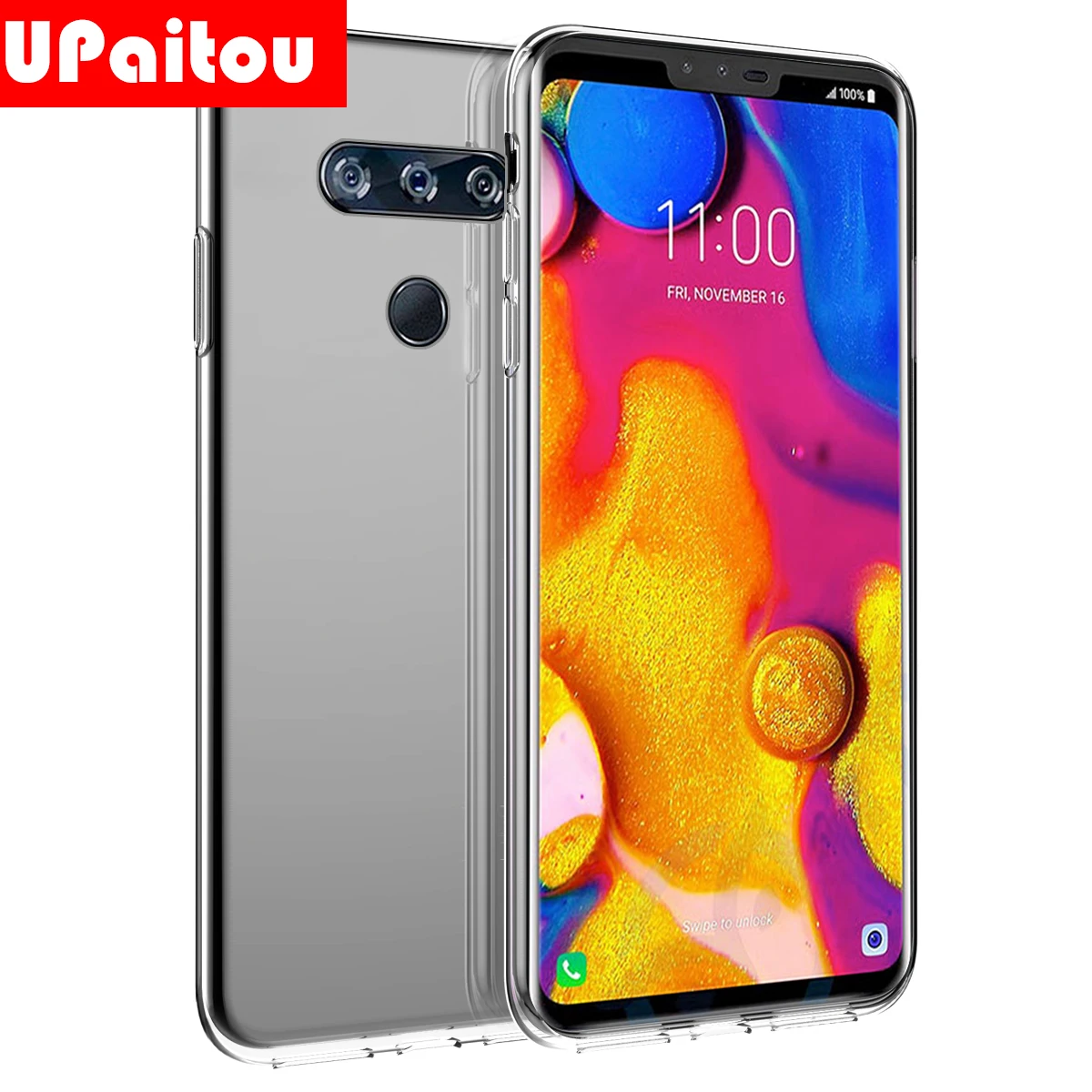 UPaitou Ultra Thin Soft TPU Case for LG V50 V40 G8 G7 Plus ThinQ G6 Pro Silicone Transparent |