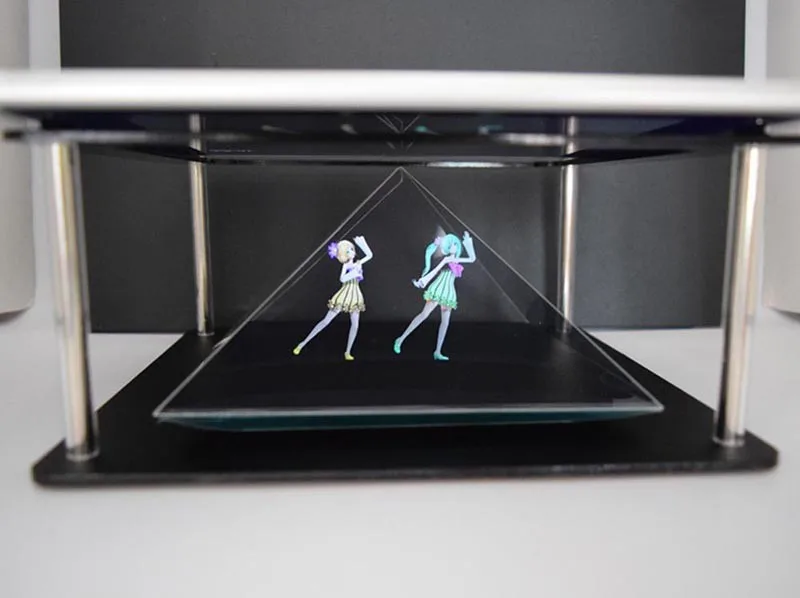 Hologram pyramid Holographic Tablet PC 3D Holographic Projection Pyramid DIY for Max 12 inches Tablet ipad Hatsune MV Projector  (14)