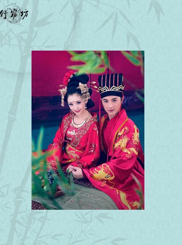 Китай любовника, пары Hanfu Love Story пустыни муж и жена костюм красивые Hanfu актер и актриса