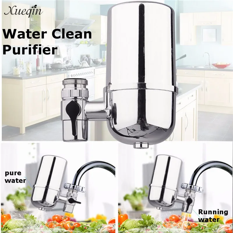 

Xueqin Round Silver Stainless Steel Water Clean Purifier Kitchen Faucets Tap Heads Water Filter Adapter