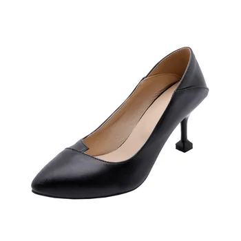 

New age season fashion 2019 cats with high with point size size 32-47 shallow mouth joker single shoes