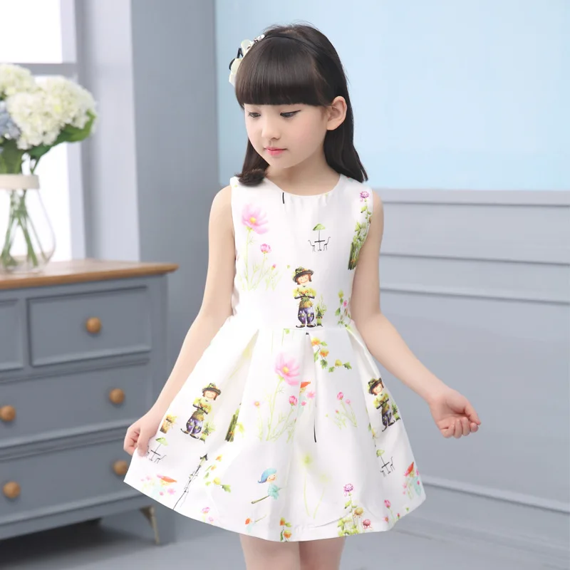 New Princess Fashion Puppet Skirt for Summer 2019 Mei Mei Da Slim Dress for Girls