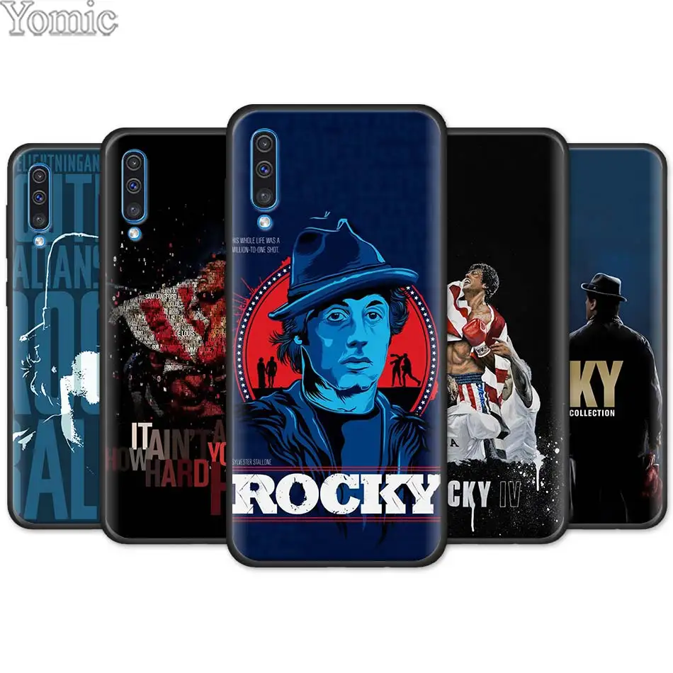

Rocky Balboa Black Soft Case for Samsung Galaxy M30 M10 M20 A50 A70 A40 A10 A20 A30 A60 Silicone Case Cover
