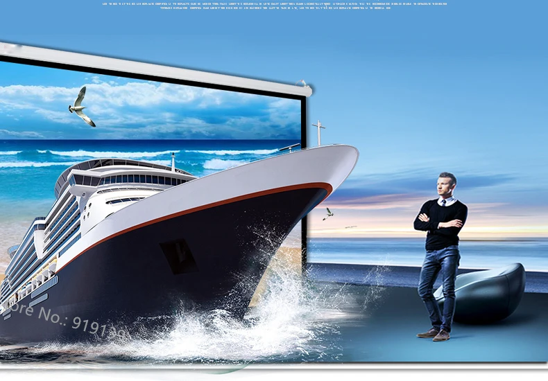 100inch 16x9 Manual Screen pic 8