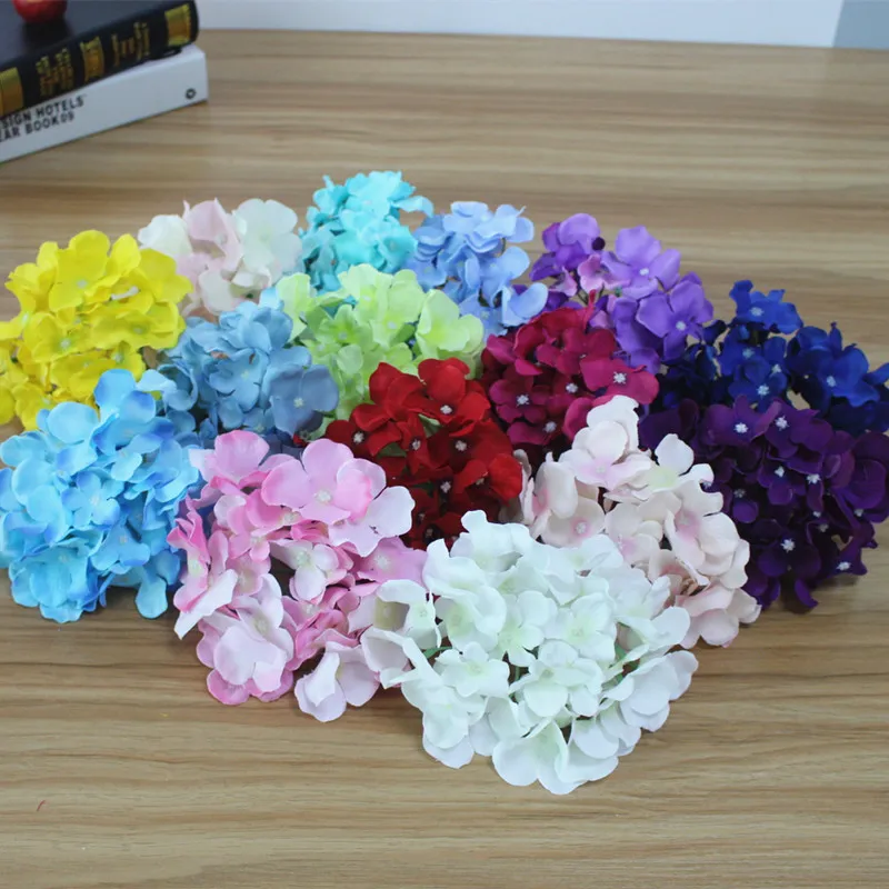 Artificial Hydrangea Silk Flower MULIT COLOR DIY Decorative Flower for Wedding Party Birthday Decoration Table accessories (1)