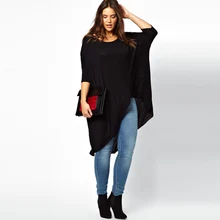 Plus size 5xl summer new women modal t shirt solid color batwing sleeve swallowtail casual large size loose t shirts tops ZT1098