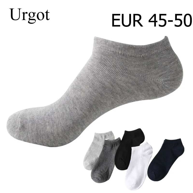 Urgot 10 шт. = 5 пар мужских Хлопковых Носков большого размера плюс 45 46 49 50