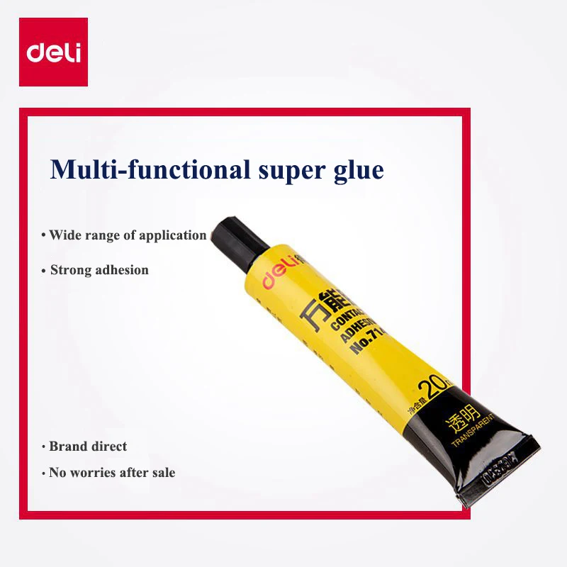 1PCS Deli 7149 Allpurpose adhesive Super glue gel type stong glue fast