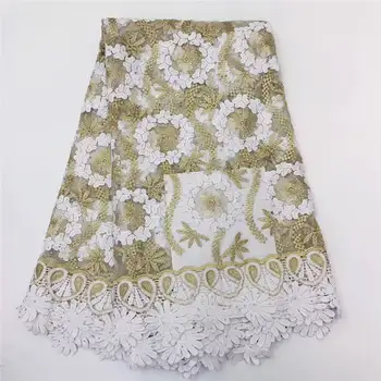

Mesh Fabric For Evening Dress Gold Sequin Fabric For Dress 2018 African French Lace Fabric High Quality G211-1