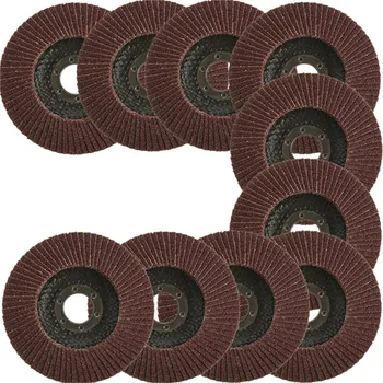 

10Pcs/Set Professional Flap Discs 115mm 4.5 Inch Sanding Discs 40 Grit Grinding Wheels Blades For Angle Grinder Polishing Wheel