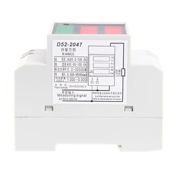 

Din Rail LED AC 80-300V 0-100.0A Multi-function Voltmeter Ammeter Display