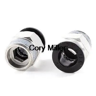 

Straight Through Quick Connect Pneumatic Fitting 10mm x 3/8" PT Male Thread