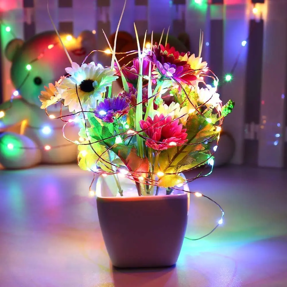 2pcs string lights micro 100 leds super bright led rope lights