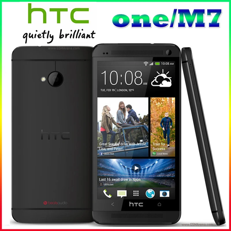 M7 Unlocked Original HTC One M7 801e 32GB Android 4G smartphone Quad core touchscreen silver black