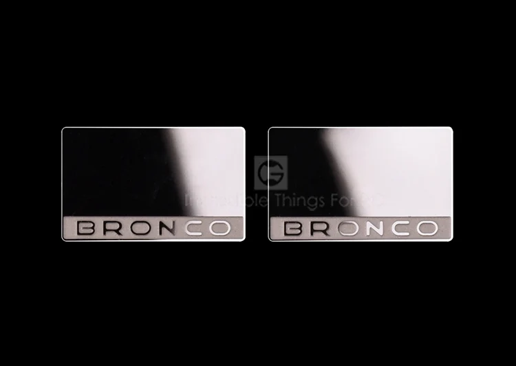 metal Logo rearview mirror guard plate for 1/10 Ford bronco Ranger RC Crawler Car Traxxas TRX-4