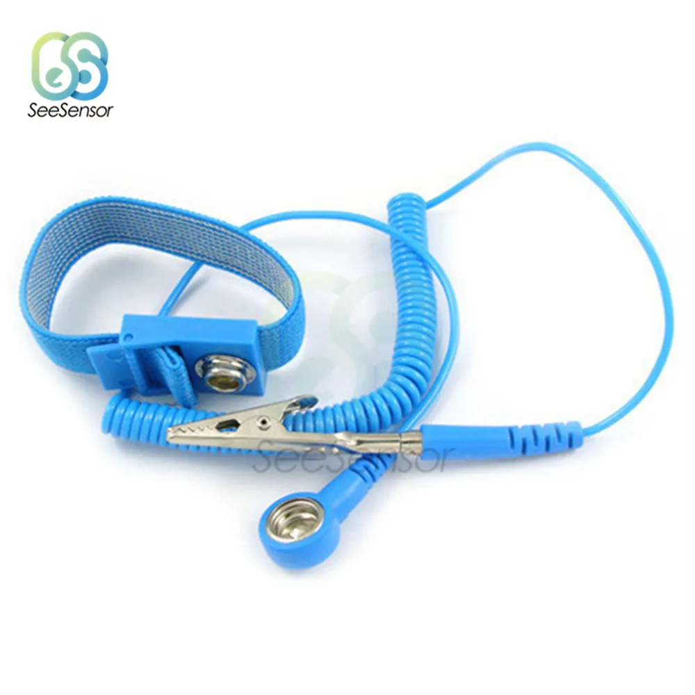 Антистатический браслет ESD разряд кабели браслет для ремня заземления антистатический шок беспроводной зажим антистатический