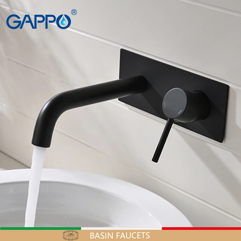 

GAPPO black Basin Faucet basin mixer taps waterfall facuet water sink faucet basin mixer tap deck mounted faucet