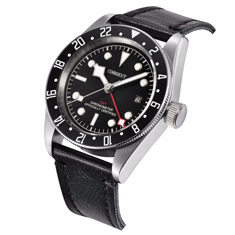 

41mm Luxury Brand Schwarz Bay GMT Men Automatic Mechanical Watch Luminous Calendar Military Sport Swim Watches Men