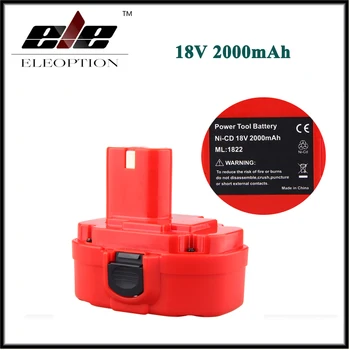 

ELEOPTION 18V 2.0AH 2000mAh Ni-CD Rechargeable Power Tool Battery for MAKITA 1822 192826-5 192827-3 PA18 18 Volt