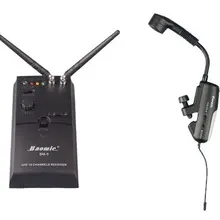 Продвижение беспроводной микрофон аудио Профессиональный УВЧ беспроводной инструмент система микрофон приемник BM5 передатчик V2 саксофон