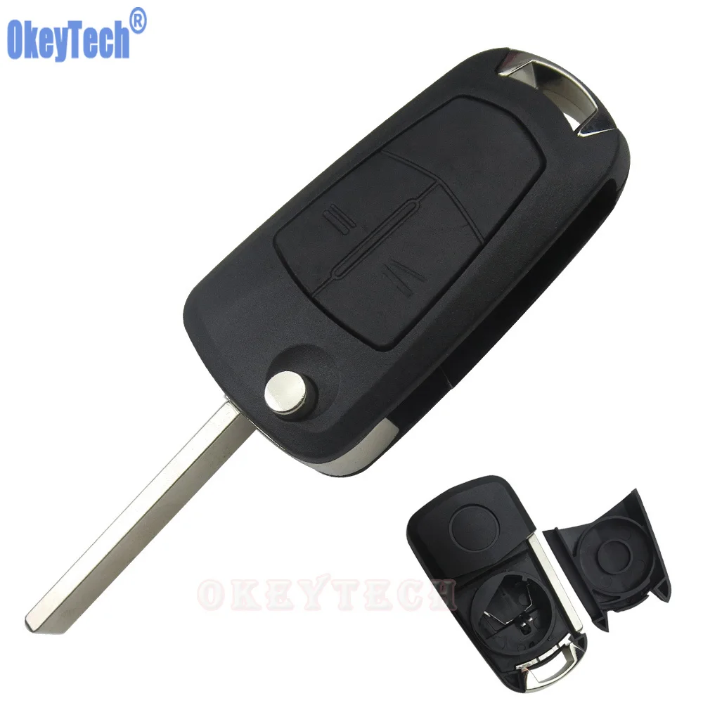 OkeyTech Flip Key Shell For OPEL Astra H Corsa D Vectra C Zafira 2 Buttons Remote Car Key Case Uncut Blade Blank Replacement Fob цена OkeyTech Flip Key Shell For OPEL Astra H Corsa D Vectra C Zafira 2 Buttons Remote Car Key Case Uncut Blade Blank Replacement Fob цены онлайн