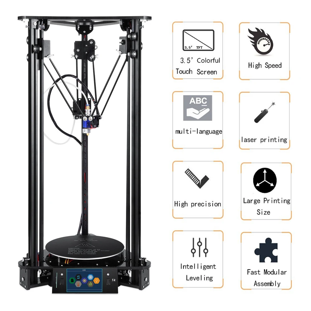 

T1-Plus-M DIY 3D Printer Kit with 1KG Filament/TFT3.5" Colorful Touchs Screen 180 *320mm Printing Size Auto Change Filament
