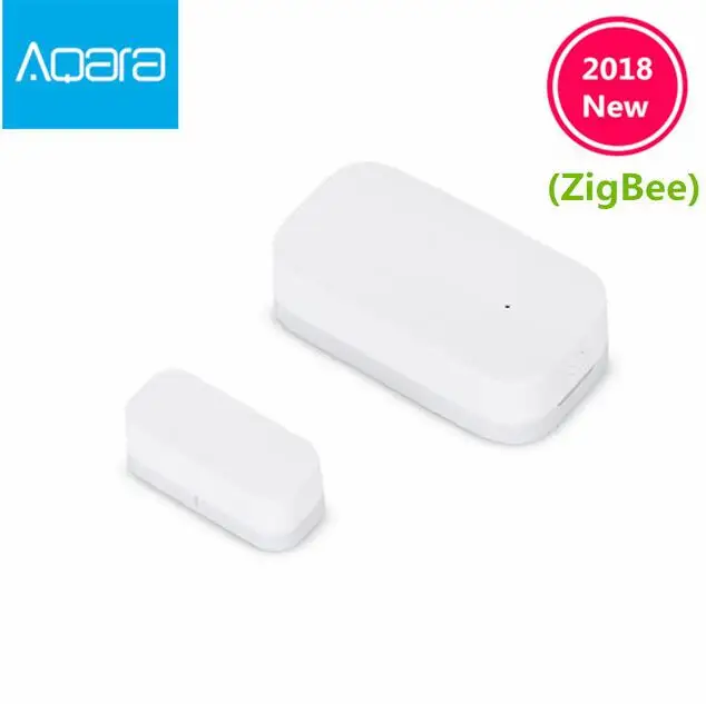 Online 2019 Xiaomi Aqara Sensor de puerta de ventana Zigbee conexión inalámbrica Mini sensor de puerta inteligente trabajo Android IOS App control envío gratis