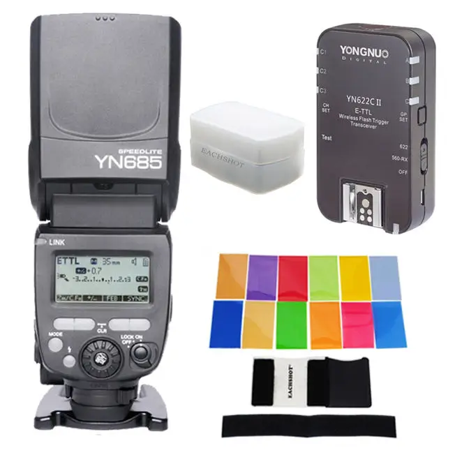 YONGNUO YN685 YN-685  HSS TTL  speedlite     Canon + YN-622C II RX + 12 .  