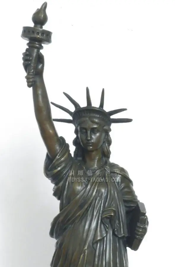 statue of liberty bronze sculpture art crafts Home Furnishing European business gifts copper
