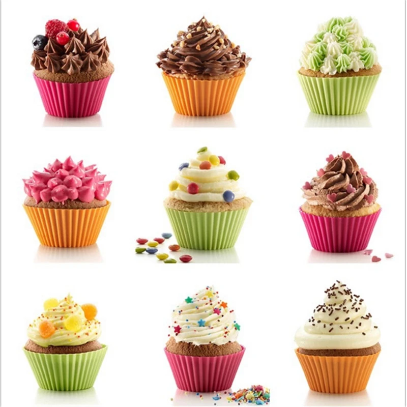 6pcs Silicone Mold Heart Cupcake Soap Silicone Cake Mold Muffin Baking Nonstick 6pcs Silicone Mold Heart Cupcake Soap Silicone Cake Mold Muffin Baking Nonstick