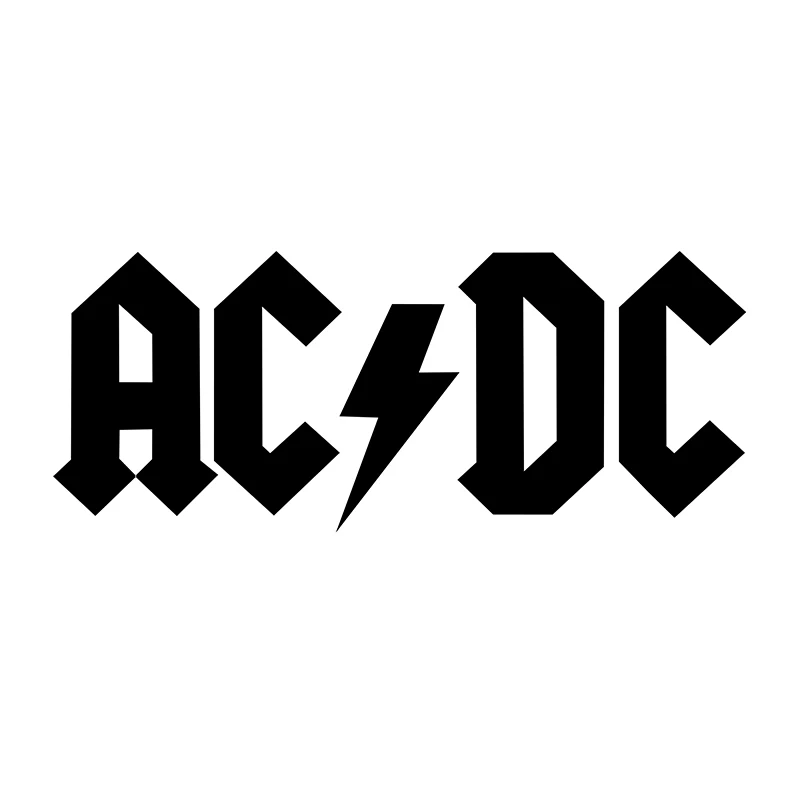 

ACDC Decal Sticker Waterproof Vinyl Decal Window Sticker for Laptop, Ipad, Window, Wall, Car, Truck, Motorcycle