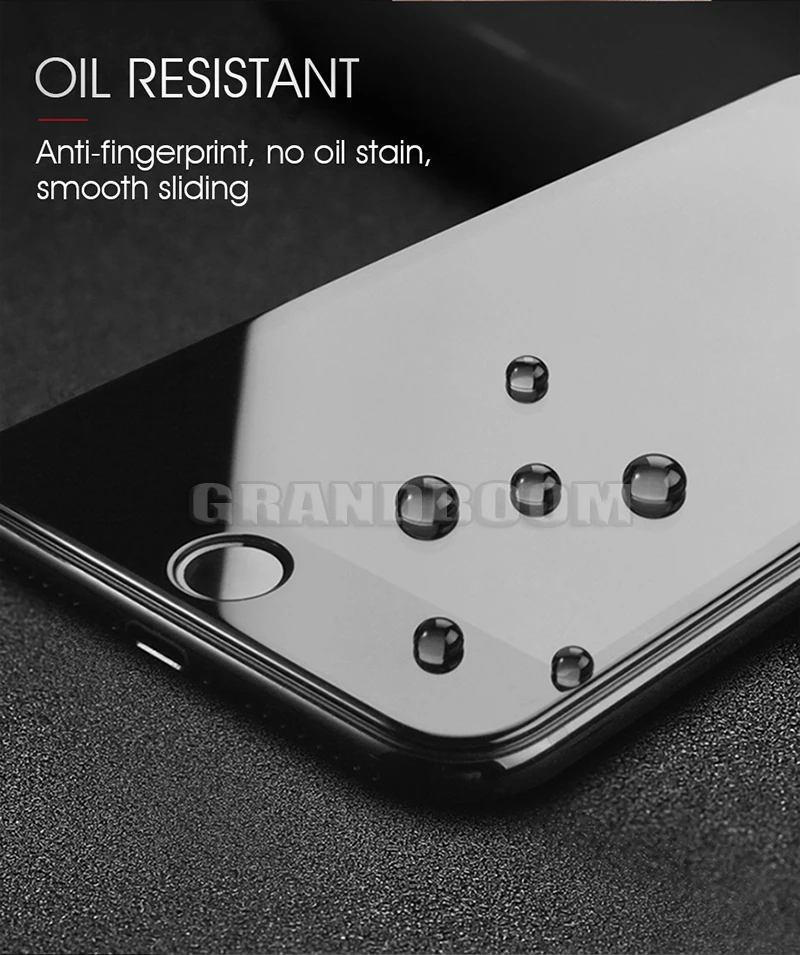 50 шт. 10D закаленное стекло против отпечатков пальцев для iPhone 11 Pro Max XS XR X 8 7 6 6S Plus полное покрытие изогнутая защита экрана