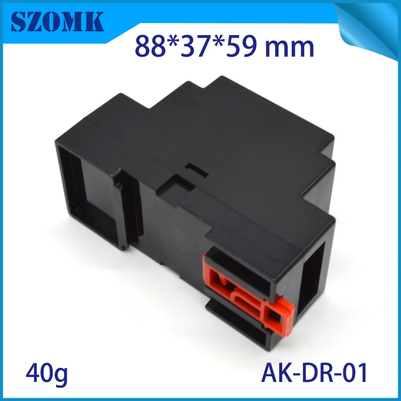 szomk electronics plastic enclosure for pcb junction box din rail enclosure control box szomk outlet boxes instrument enclosure box project box plastic housing (4)