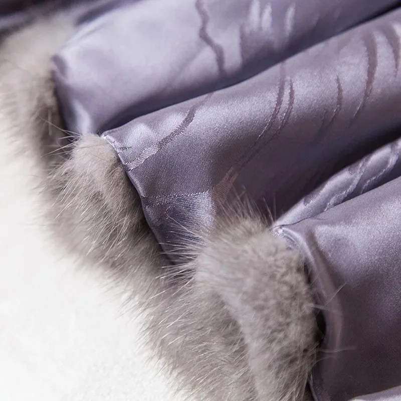 2017 брендовая роскошная женская куртка из натурального меха норки длинный стиль с