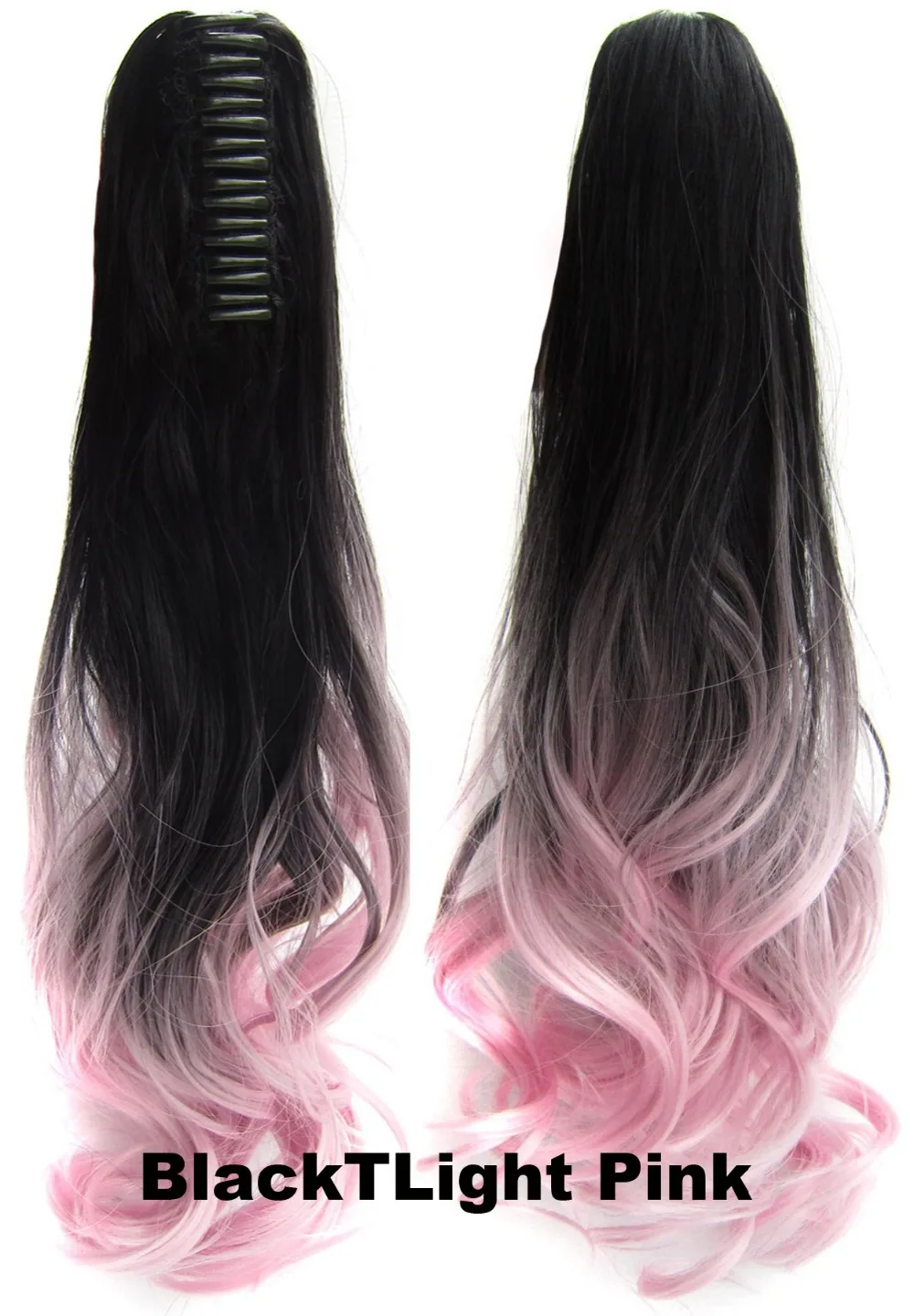 1 шт. пластиковые накладные искусственные волосы 22 дюйма 170 г|ombre two tone|ombre hair extension