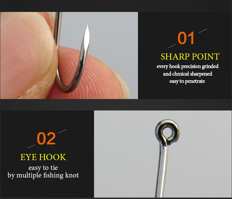 50pcs/ Lot octopus Fishing Hooks High Carbon Chmical Sharpen Barbed Circle Hook Tackle Set 5C Point Hardness Supplier Fishhooks