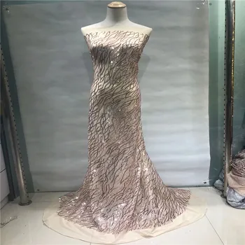 

Cassiel African French Pink Sequins Lace Fabric,High Quality African Tulle Lace Fabric with Sequins For Wedding Party Dresses