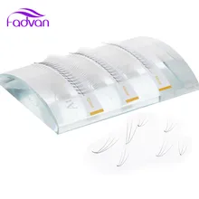 Fadvan 1 чехол/лот индивидуальные пучковые ресницы 3d или 5d 120 шт профессиональный макияж индивидуальный кластер объем накладные ресницы