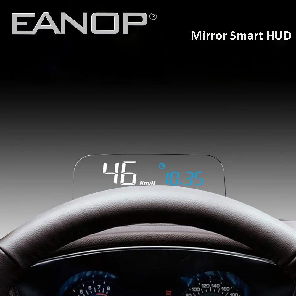 Автомобильный дисплей на лобовое стекло M20 Mirror HUD проектор скорости OBD2 датчик KMH/KPM