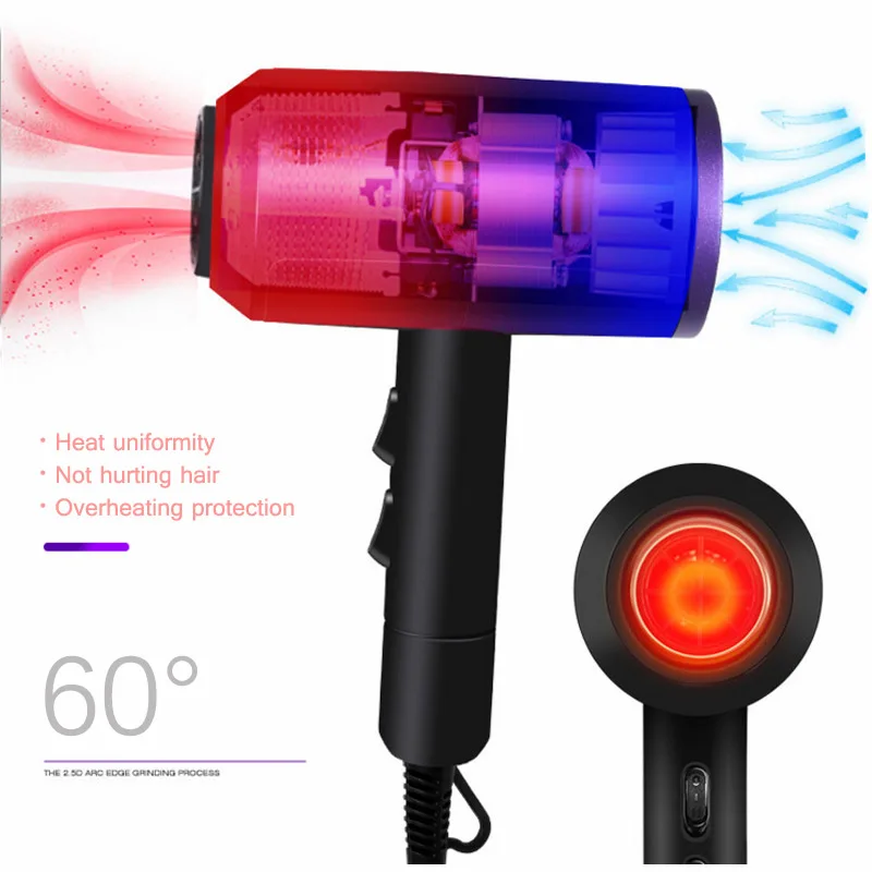 Secador de Cabelo Elétrico com Coleta Profissional Bocal Secador Casa Íon Negativo 3200 w Forte Energia Secadores D40 ar 15 Eletrodomésticos