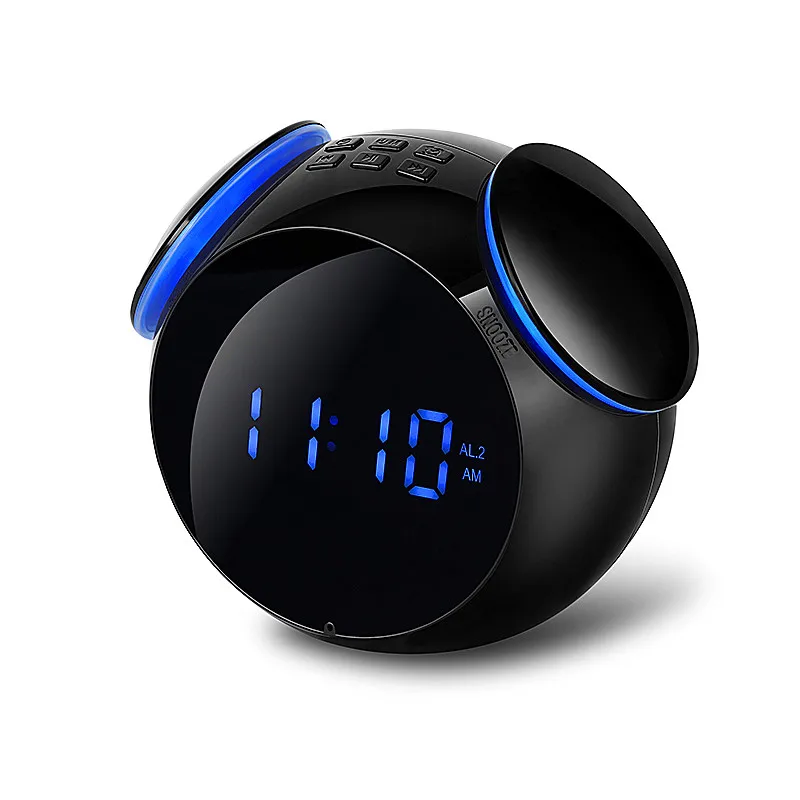 

Wireless Portable Bluetooth Speaker 2 in 1 Wireless Bluetooth Speaker with Digital Alarm Clock, Outdoor Smart Audio Subwoofer
