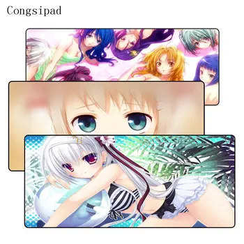

Congsipad Sexy Girl Anime Breast Mouse pad Notebook Computer Mousepad Large Mat to Mouse Keyboard Pads For CSGO LOL Office Work