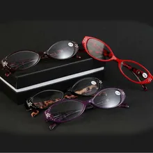 Классические кошачий глаз женские очки для чтения Новые Модные шипованные очки для чтения пожилых людей