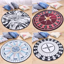 Геометрическая в нордическом стиле круглые ковры для гостиной спальни коврики для детской комнаты компьютерная Подушка для стула мультяшный детский игровой ковер