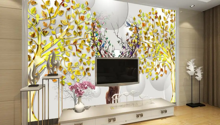 

3d Wallpaper Simple style 3D Stereoscopic lifelike Brick wall elk Living Room TV Backdrop Bedroom Wall papers Home Decor