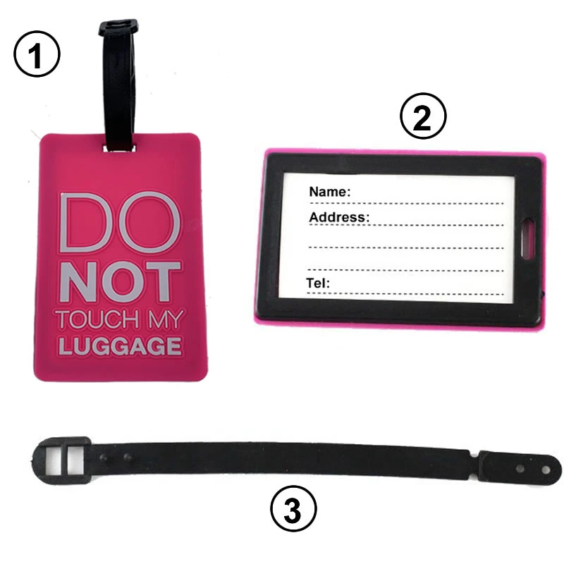 Travel Accessories Cartoon Cactus flamingo Luggage Tags Silica Gel Suitcase ID Addres Holder Baggage Boarding Portable Label Travel Accessories Cartoon Cactus flamingo Luggage Tags Silica Gel Suitcase ID Addres Holder Baggage Boarding Portable Label