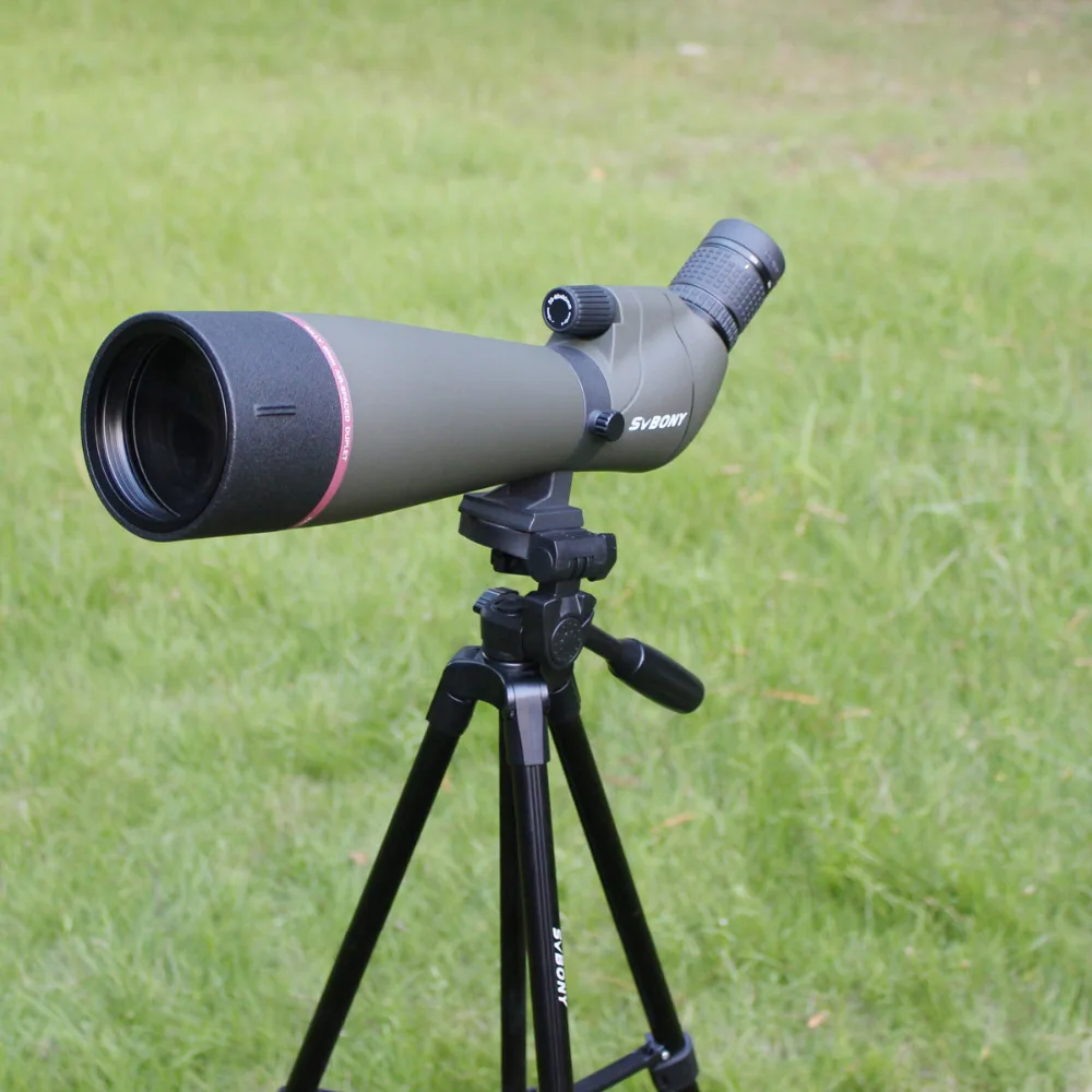 SVBONY SV13 Зрительная труба 20-60X80 водонепроницаемый зум телескоп серебро+ MC Призма полностью многослойный объектив объектива+ 49 дюймов штатив для охоты, стрельбы, стрельбы из лука, наблюдения за птицами